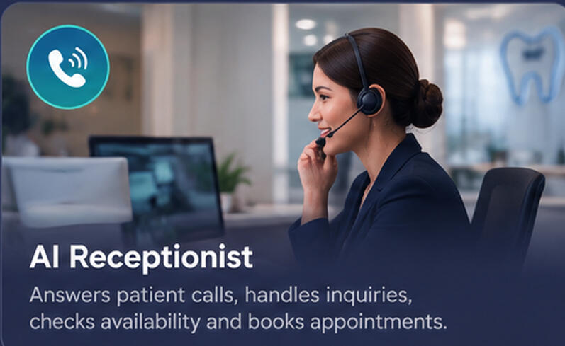 AI-powered receptionist for customer calls and inquiries