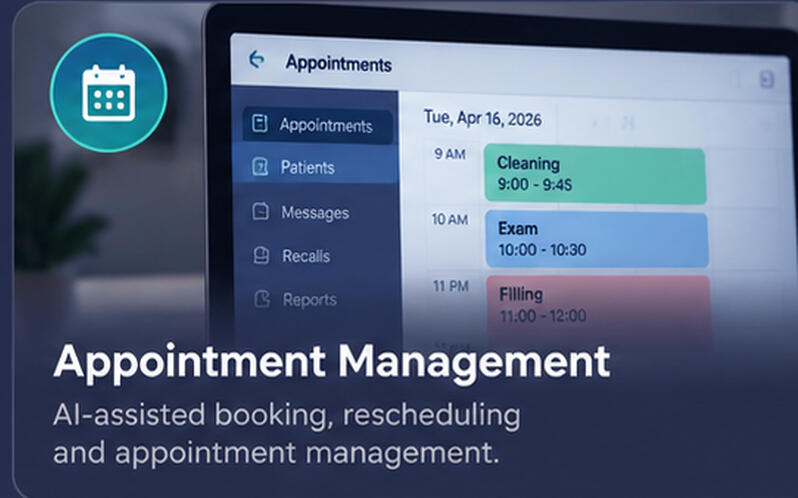 Appointment Management AI-assisted appointment booking, cancellation and rescheduling